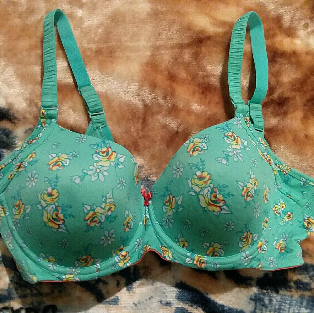 Modern Movement Floral Underwire Pushup Bra